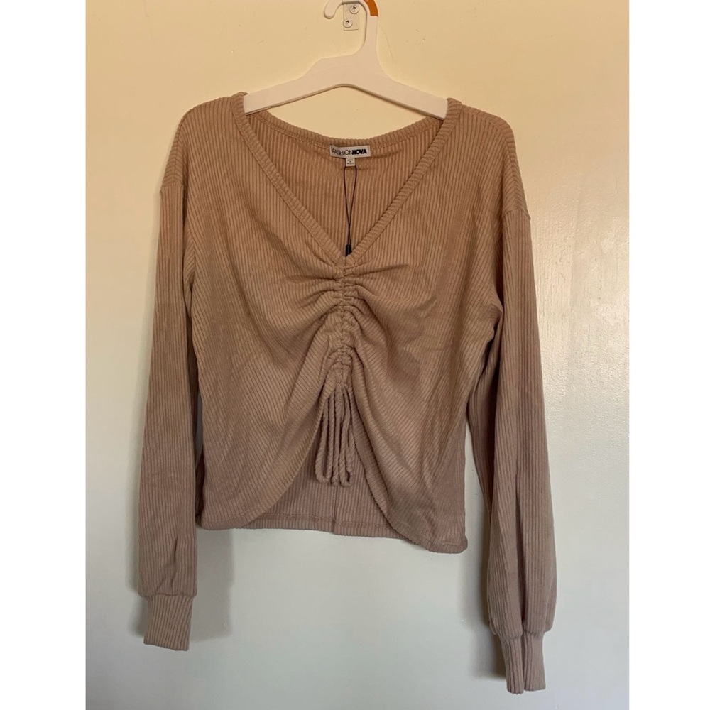 Fashion Nova- “where she goes” ribbed top.